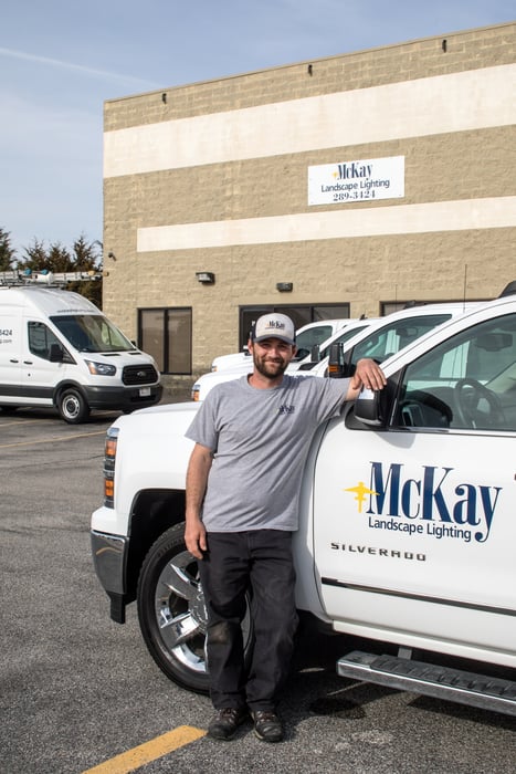 Meet a new member of the McKay team, Nick. Click to learn more about him and his role as an outdoor lighting installer. | McKay Landscape Lighting, Omaha Nebraska