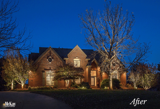 If your lights seem a little dull or dim, switching from halogen to LED landscape lighting enhances the brightness of your system while providing energy saving benefits. | McKay Landscape Lighting Omaha Nebraska 
