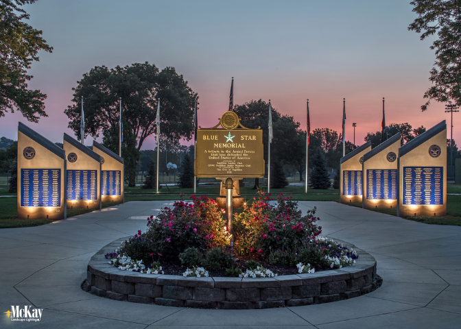 Veterans Memorial Park Commercial Lighting Papillion NE McKay Landscape Lighting