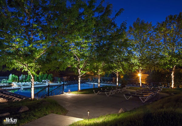Golf Course Pool Outdoor Landscape Lighting Omaha NE McKay Landscape Lighting DC 10