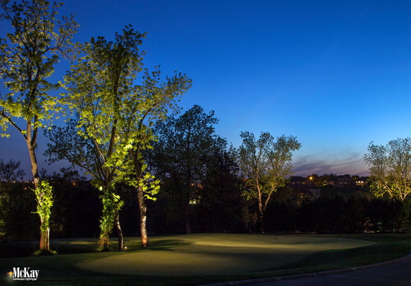 Golf Course Putting Green Outdoor Landscape Lighting Omaha NE McKay Landscape Lighting DC 07