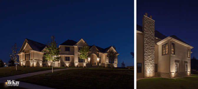 Light dark areas outside of the home to boost security | Residential Outdoor Security Lighting - McKay Landscape Lighting Omaha Nebraska  