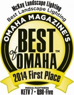 Thank you Omaha! Omaha Magazine’s Best of Omaha 2014 in Landscape Lighting.