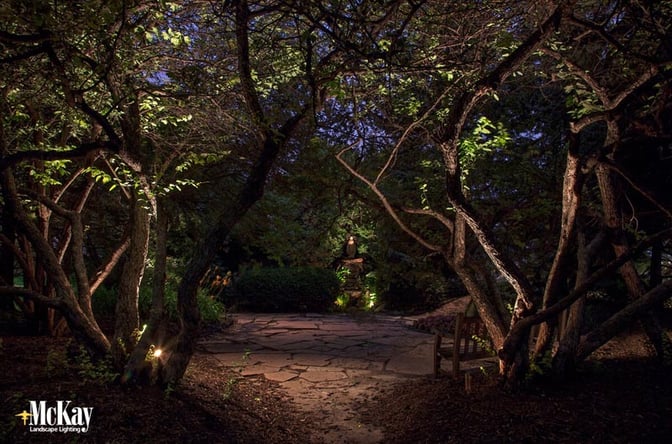 Garden Landscape Lighting ideas omaha nebraska McKay Lighting 