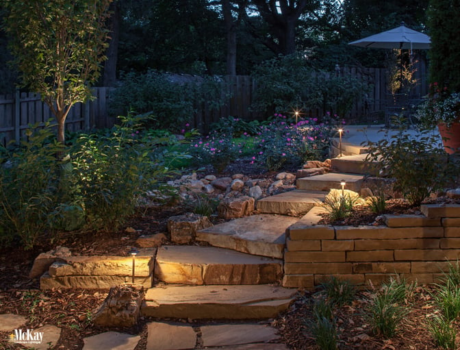 Outdoor Landscape Lighting Walkways, Paths, and Stairs for Safety