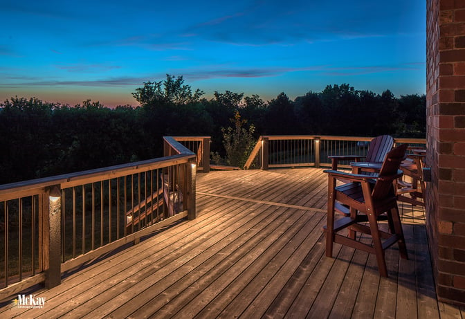Outdoor Deck Lighting Ideas to Make It Look Great at Night | McKay Landscape Lighting Omaha, Nebraska