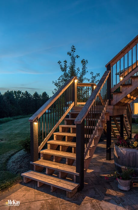 deck stair lighting omaha nebraska McKay Landscape Lighting B 07