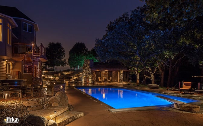 Benefits of Outdoor Landscape Lighting - Extend Use of Outdoor Living Areas. Click to learn more... | McKay Landscape Lighting Omaha Nebraska 