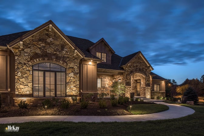 Residential Security Lighting Omaha Nebraska | Learn more about this outdoor security lighting design by McKay Landscape Lighting