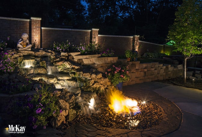 See some of our favorite landscape lighting ideas for water features. Click to see more... | McKay Landscape Lighting - Omaha, Nebraska