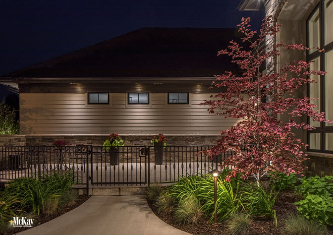 Outdoor Home Security Lighting Omaha Nebraska | McKay Landscape Lighting 