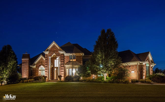 Outdoor entrance lighting is an important component when security is a concern. Effective landscape lighting helps increase security and safety while enhancing the beauty of a home.  McKay Lighting Omaha Nebraska