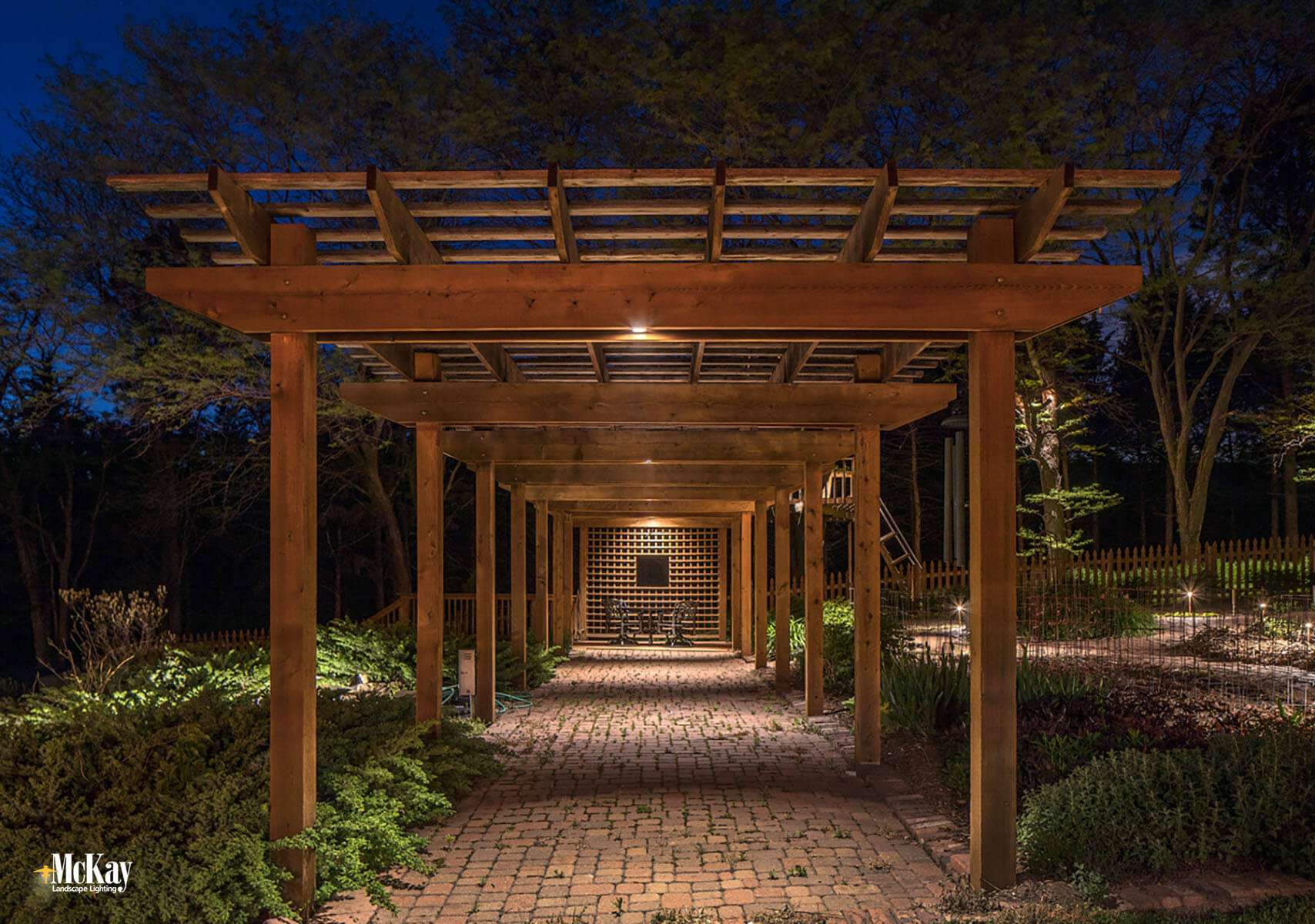 Pergola Outdoor Landscape Lighting - McKay Landscape Lighting Omaha, NE